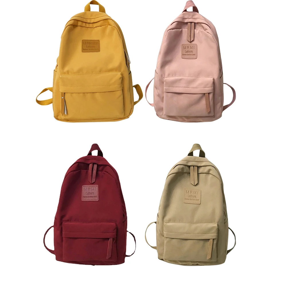 

Teen Girls Backpack Literary Simple Women Laptop Backpacks Large Capacity Fashion Casual Nylon Multifunction Sport Bag Gym Bags