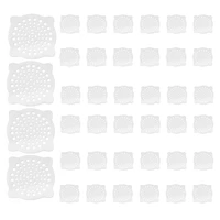 40 pcs hair catcherdrain cover for shower disposable hair stopper with suction cupsuit for bathroomkitchen 4 inch