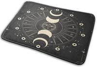 bath mat for bathroom moon star mystic sun astrology tarot goth rugs shower mats memory foam rug non slip toilet tub floor mat