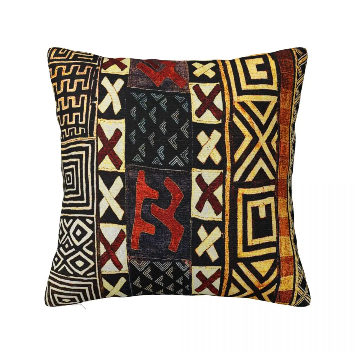 

Abstract African Style Mud Cloth Pillowcase Printing Polyester Cushion Cover Decorative Pillow Case Cover Home Square 18"