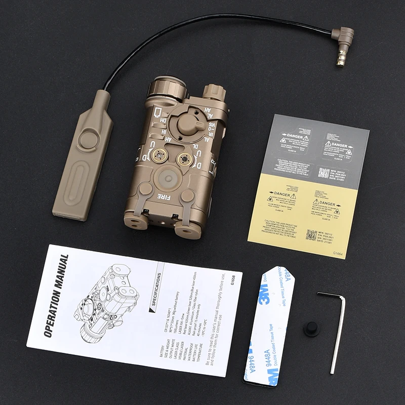 WADSN NGAL L3 Охотничий фонарь Цельнометаллический прожектор Красный Зеленый Синий