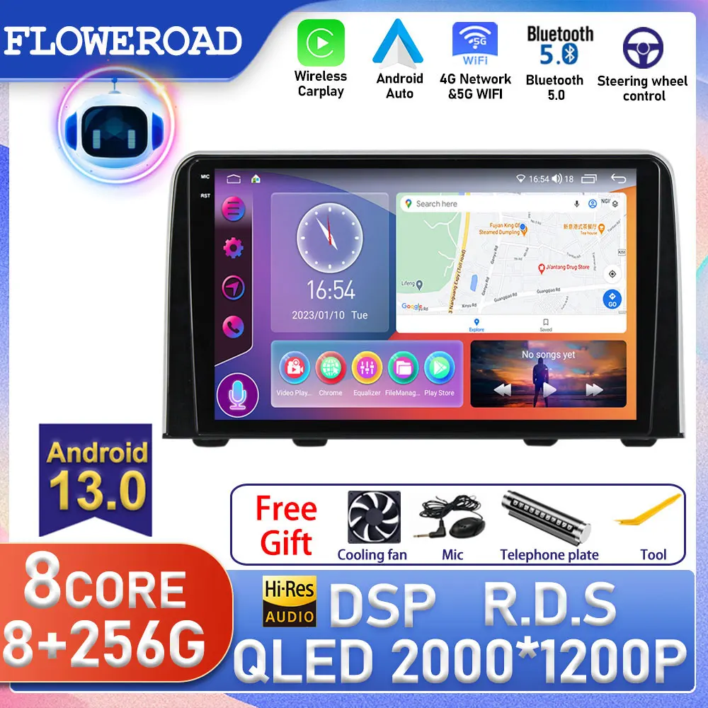 

Android For Honda CRV CR-V 5 RT RW 2016 - 2018 Car Radio Multimedia Video Player Navigation Stereo GPS No 2din 2 Din DVD Camera
