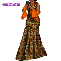 fashion women african print dress long flare ankara maxi dress african clothing women long dashiki dress party 4xl 6xl wy8819