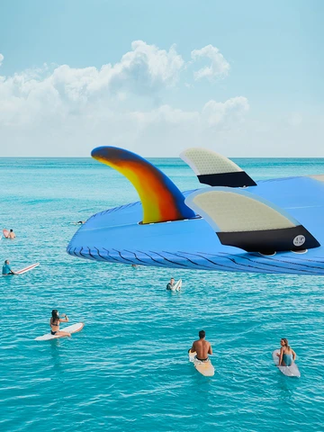UP SURF single fin 7 дюймов стекловолокно + соты