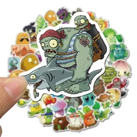 50 non repetitive game plants vs zombies series stickers mobile phone case notebook water cup decoration stickers
