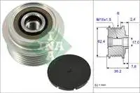 

For ALTERNATOR tensioner RUL I YARIS 1.4 D4D 2005