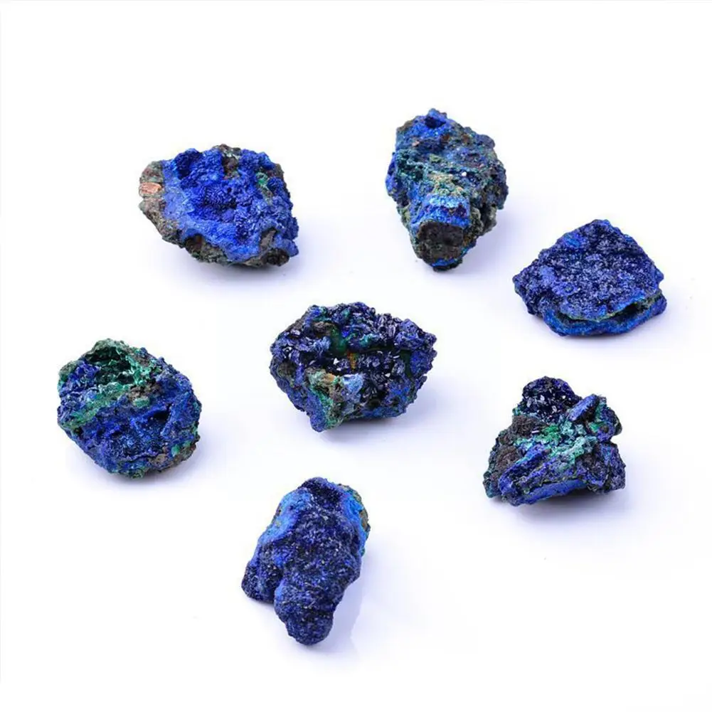 

2-6 см натуральный азурит Малахит геод рейки, Кристальный камень, минеральный образец, коллекция лечебных камней для домашнего сада, декор Y4d2