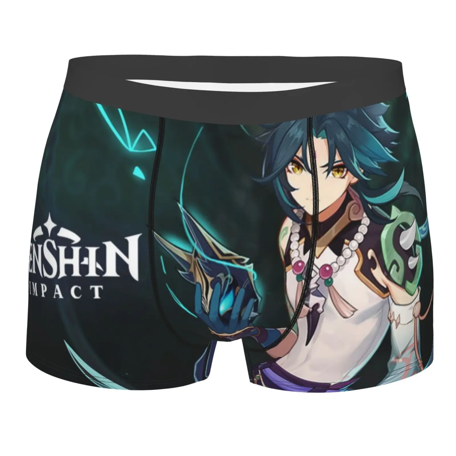 

Genshin Impact - Xiao 956 мужские трусы, сексуальные мужские трусы для геев, бренд s с мешочком, мужские роскошные розовые мужские трусы для геев