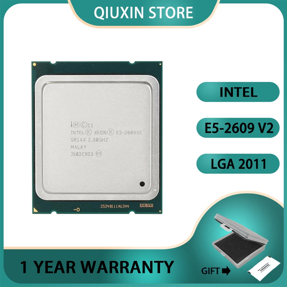 

Intel Xeon E5-2609 v2 E5 2.5GHz Quad-Core Quad-Thread 10M 80W LGA 2011 CPU Processor2609 v2