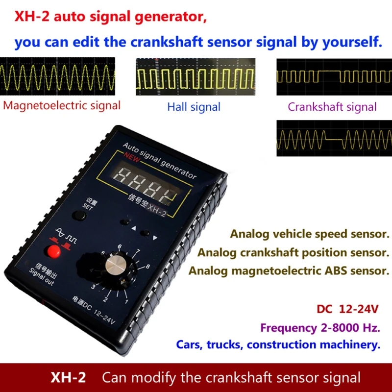 

Vehicle Crankshaft Sensor Signal Simulator Car Signal Generator Car Hall Sensor Car Repair Diagnostic Tools