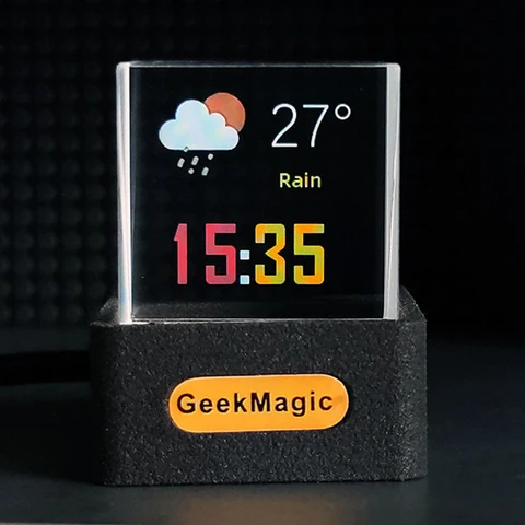 GeekMagic GIFTV Настольные часы пластик белый