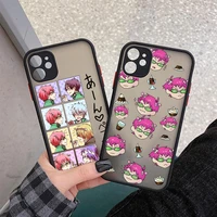 anime the disastrous life of saiki k phone cases for iphone 11 12 13 pro max 6s 7 8 plus x xsmax xr hard matte shockproof cover