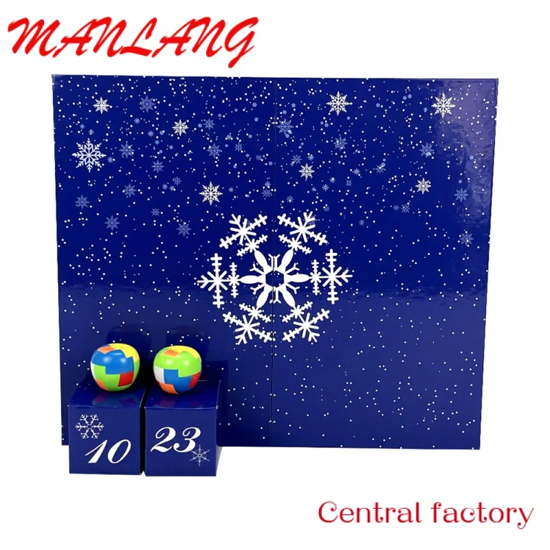 Пользовательский календарь пустой Рождественский коробка для шоколада оптовая