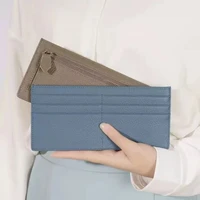 luxury leather wallet womens long first layer cowhide ultra thin wallet multi card clutch bag fashion zipper coin purse