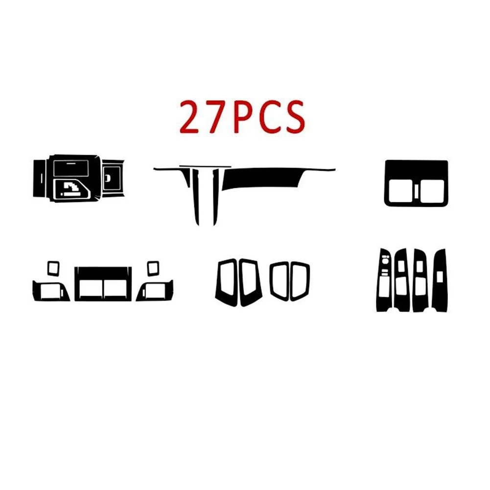 

27pcs Car Stickers For Toyota For Camry 2012-2015 Carbon Fiber Car Interior Decor Trim Sticker Automotive Interior Stickers
