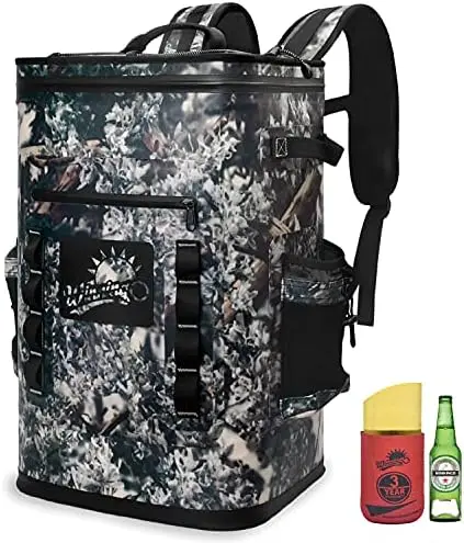

Cooler, Soft Cooler Backpack Insulated Waterproof with Leakproof Zipper & Duraflex Buckles for Hiking,Camping,Picnic