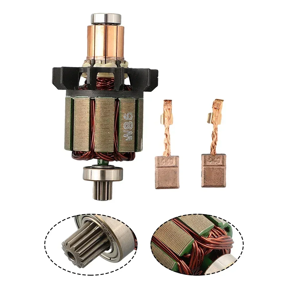 1 комплект 619263 -3 якоря и угольные щетки CB-440 для аксессуаров BHP456 BDF DDF456
