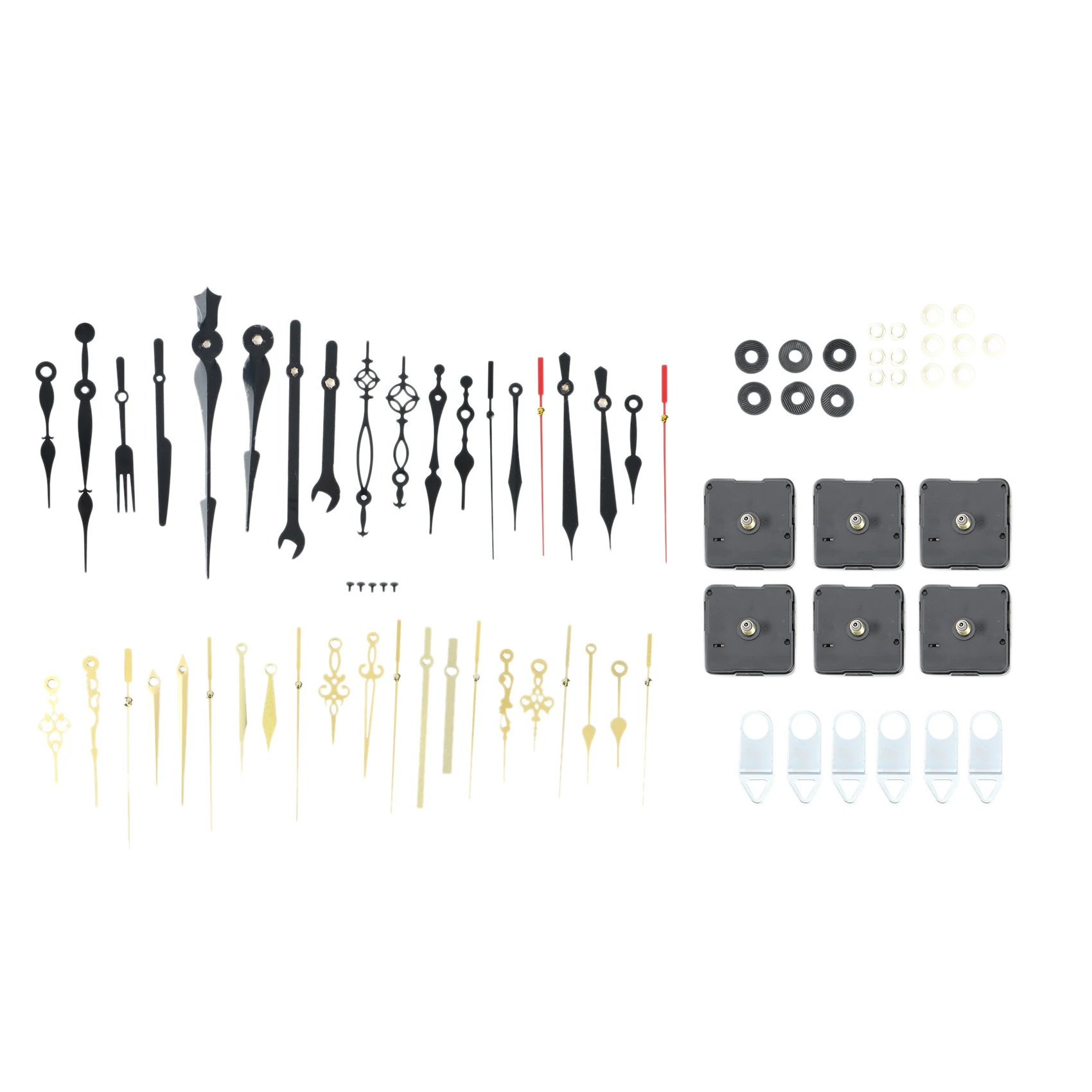 

1 комплект подвесных кварцевых часов «сделай сам», бесшумные настенные часы, механизм, кварцевый механизм для ремонта, детали часового меха...