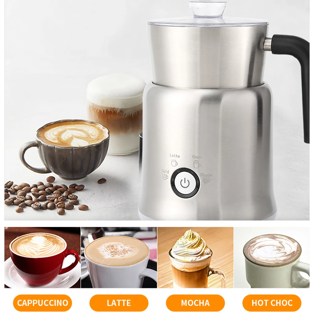 

Съемный вспениватель молока 4-в-1 и Пароварка-700 мл аппарат для приготовления горячего шоколада и электрический подогреватель молока с европейской вилкой