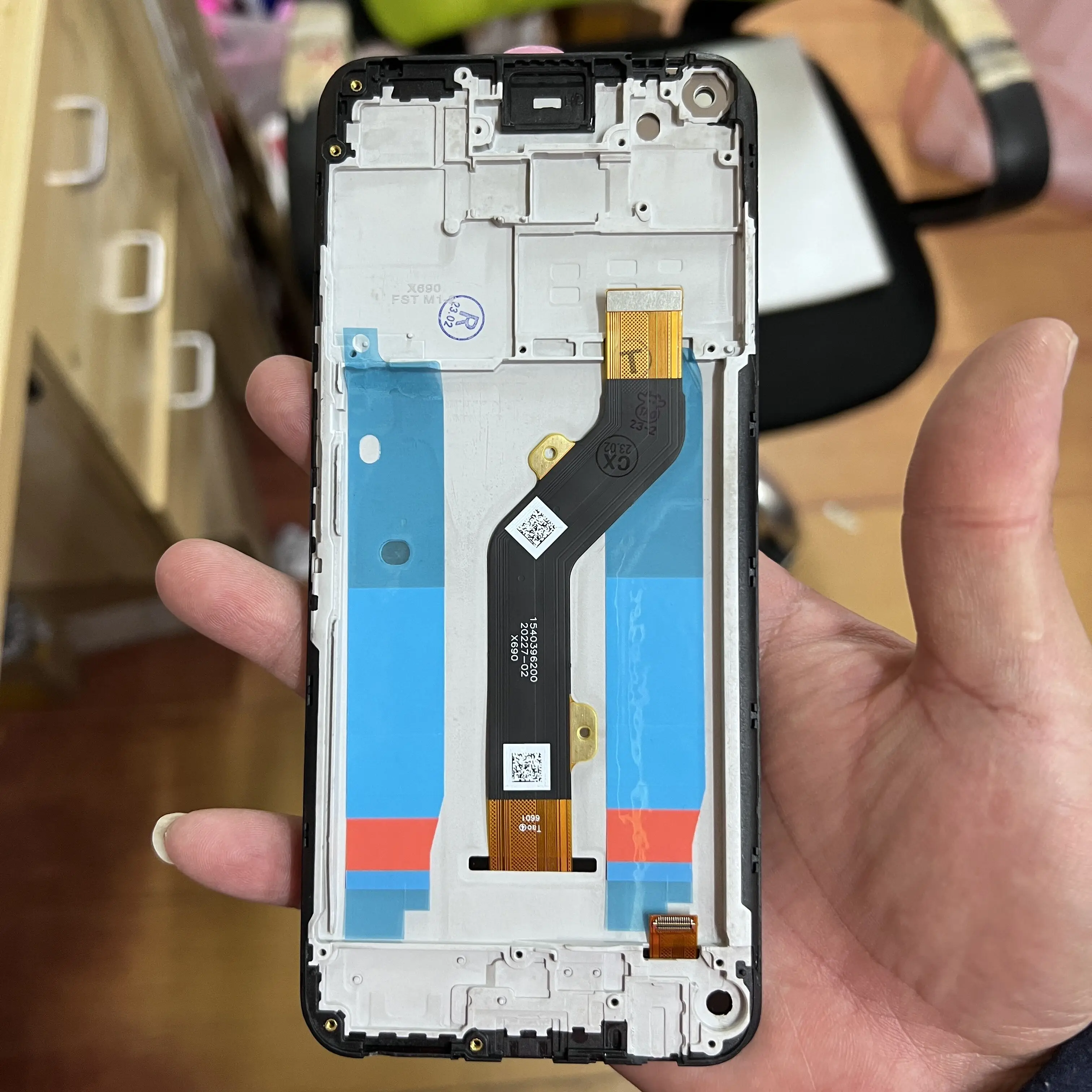 Оригинальный ЖК-дисплей 6,95 дюйма для Infinix Note 7 X690, сенсорный экран в сборе, сменный дигитайзер X690B с рамкой