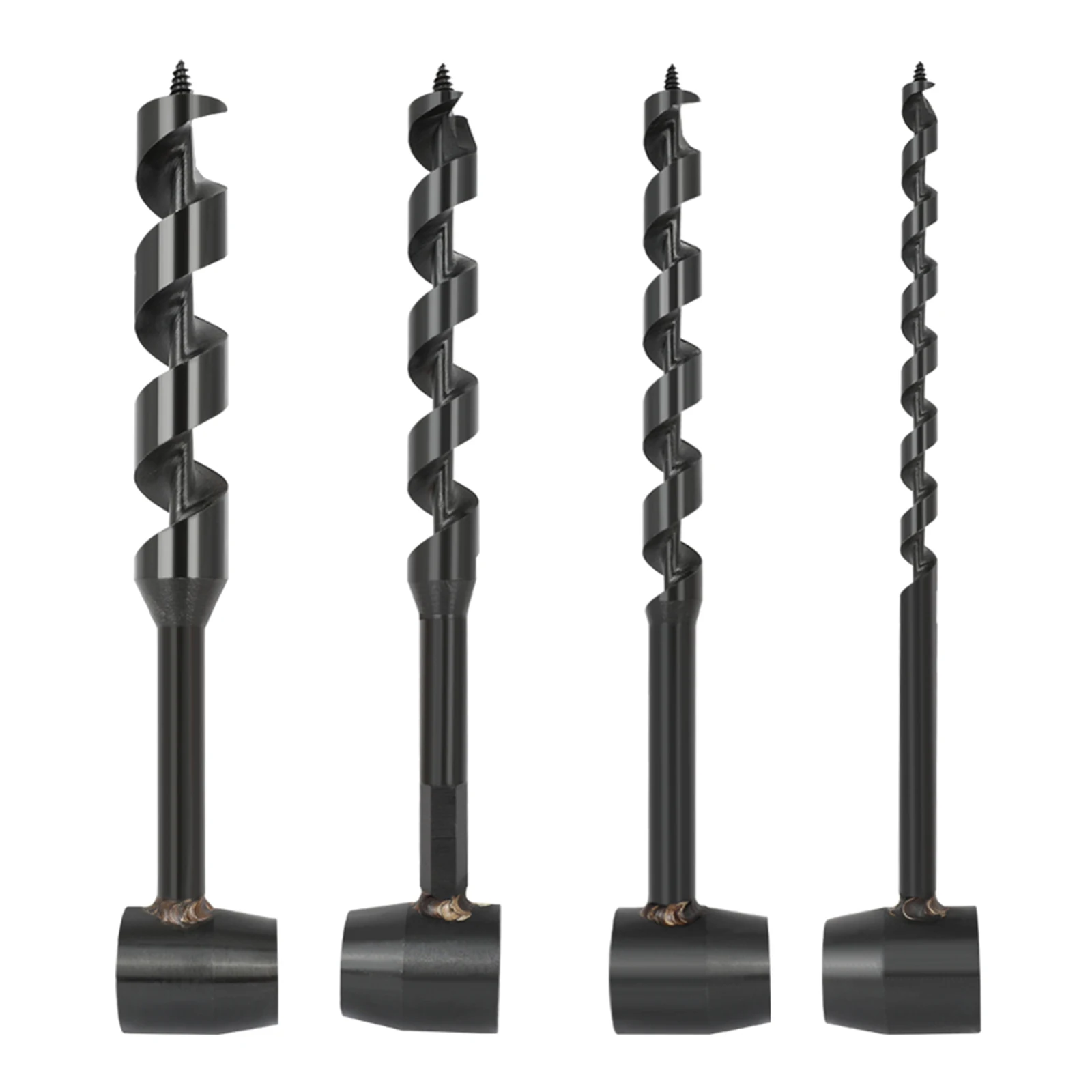 

10-230mm/16-230mm/19-230mm/25-230mm Wild Survival Drill Bit Woodworking Extended Hand Drill Black Four-edged Drill