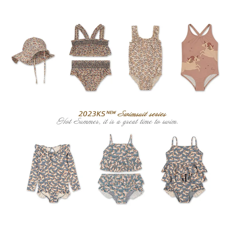 

Summer Girls Swimwear Kids Girl Beach Shorts Children Swimsuit Girl Board Shorts KS Baby Beach Wear Tops Clothes