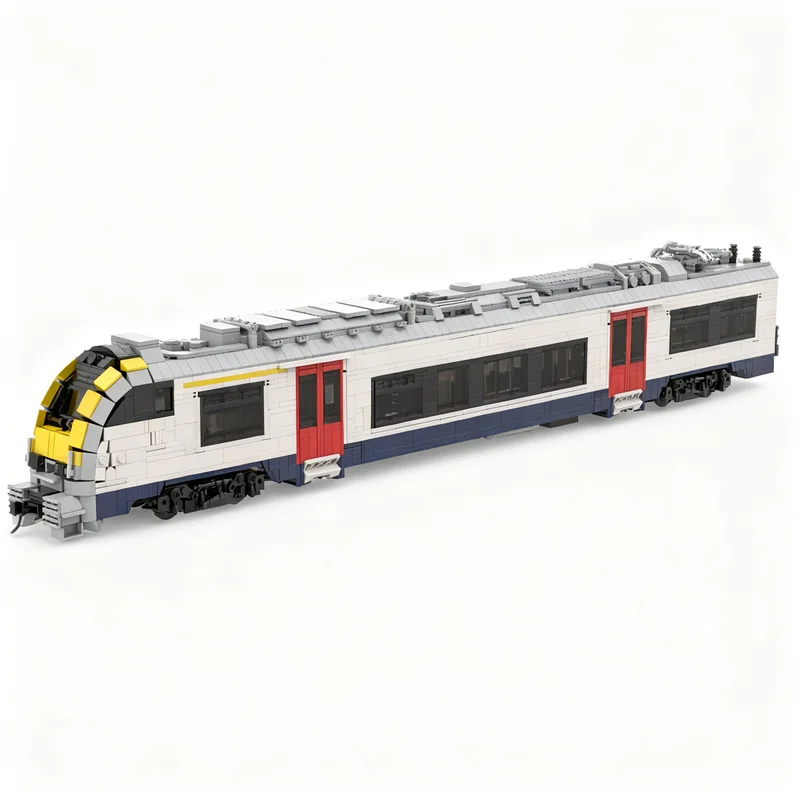 Фото 7136 деталей MOC, модель городского поезда Siemens Desiro класса 08, Бельгия, строительные блоки, игрушки, архитектура, рождественский подарок, конструктор. №4