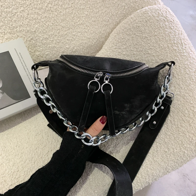 

Дизайнерская Женская сумка-мессенджер с серебряной цепочкой, модная сумка-мессенджер на плечо, женская сумка для путешествий, роскошные су...