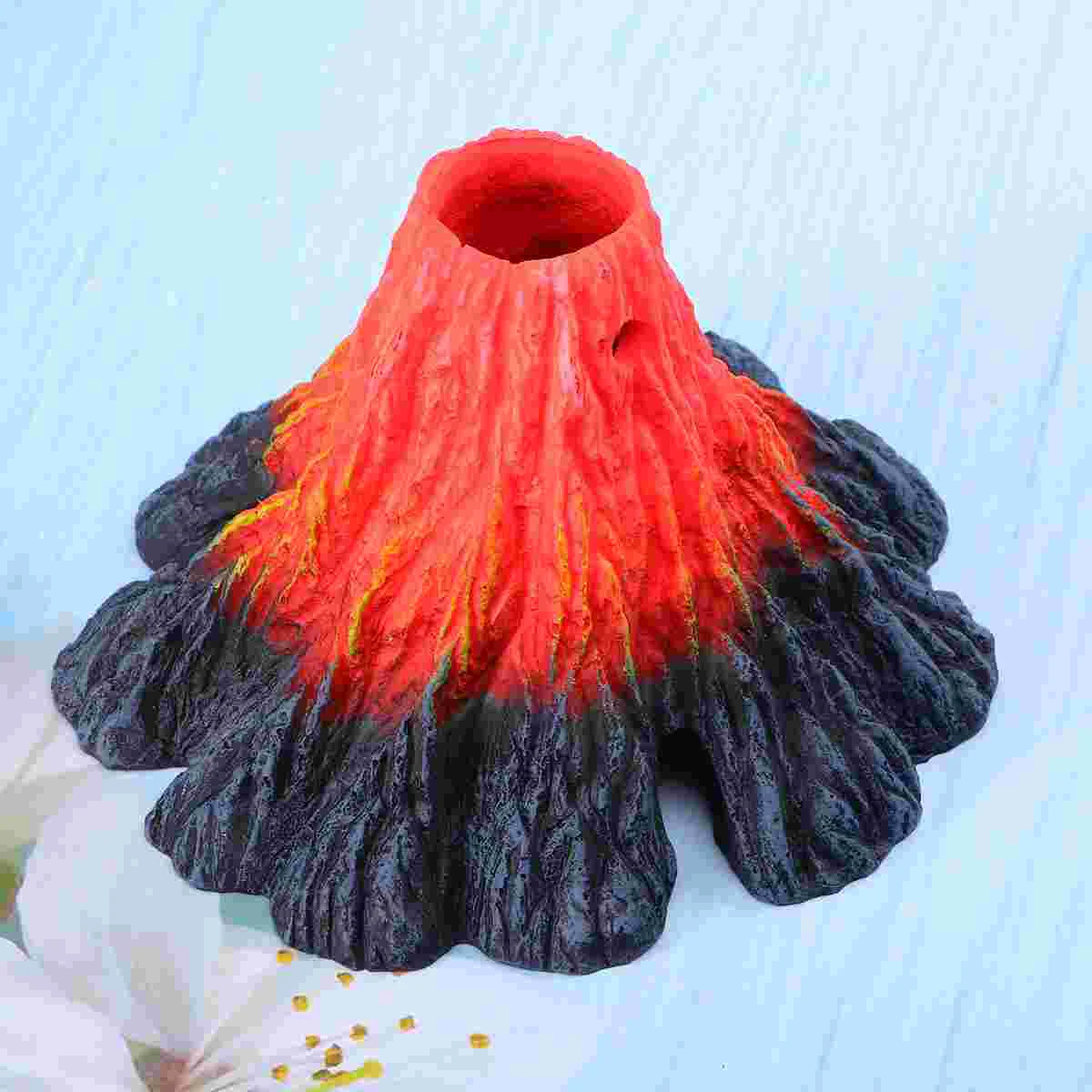 

Volcano Fish Tank Aquarium Decoration Air Bubbler Ornaments Stone Pump Decorations