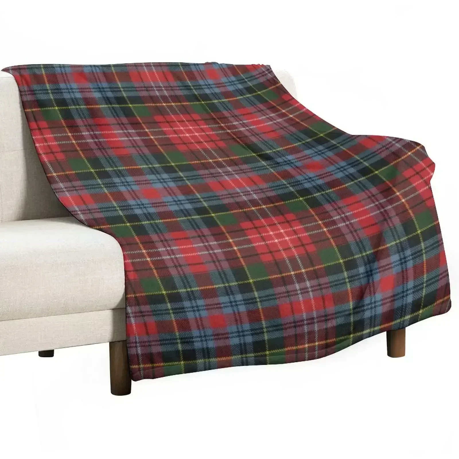 Фото Плед Caledonia Original Clan Tartan, пушистый плюшевый плед для дивана и кресла №1