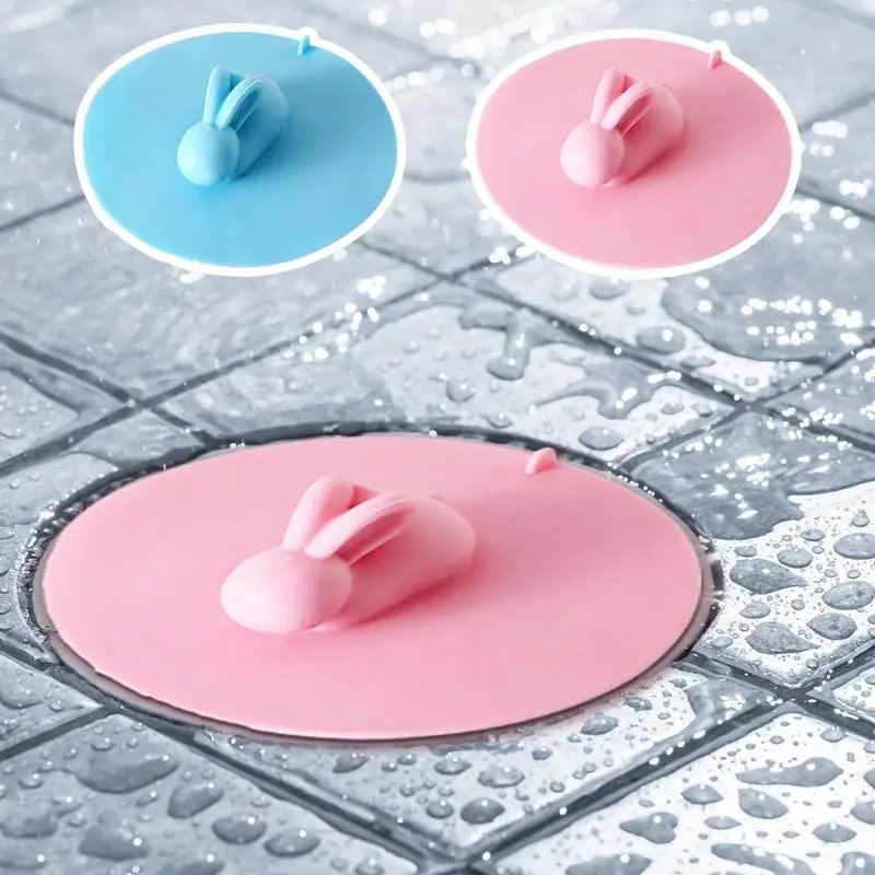 

Creative Shower Floor Drain Hair Catcher Round Bathtub Drain Cover Anti Odor Silicone Suction Cup For Washbasin Kitchen Sink Tub