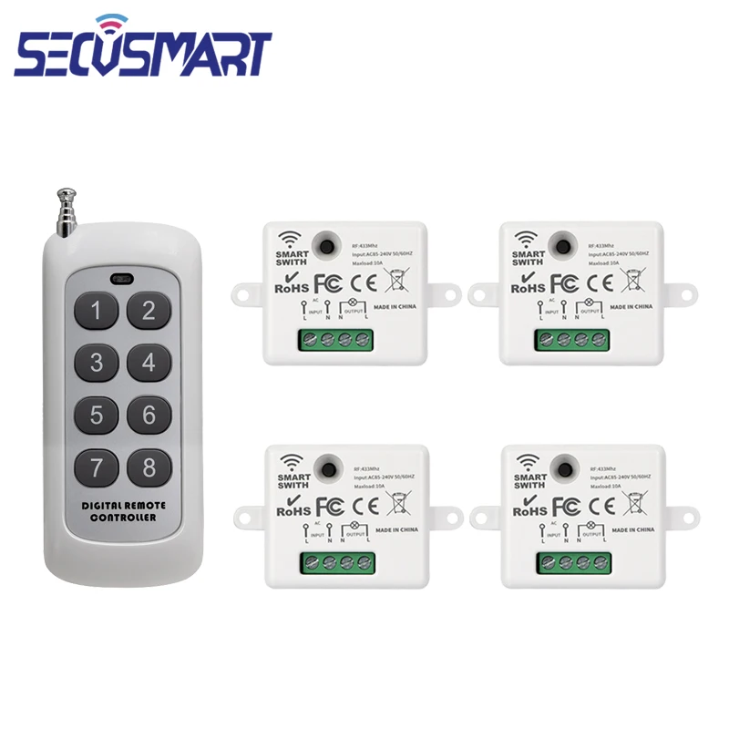 Беспроводное реле для умного дома 433 МГц 110 В 250 переменного тока |
