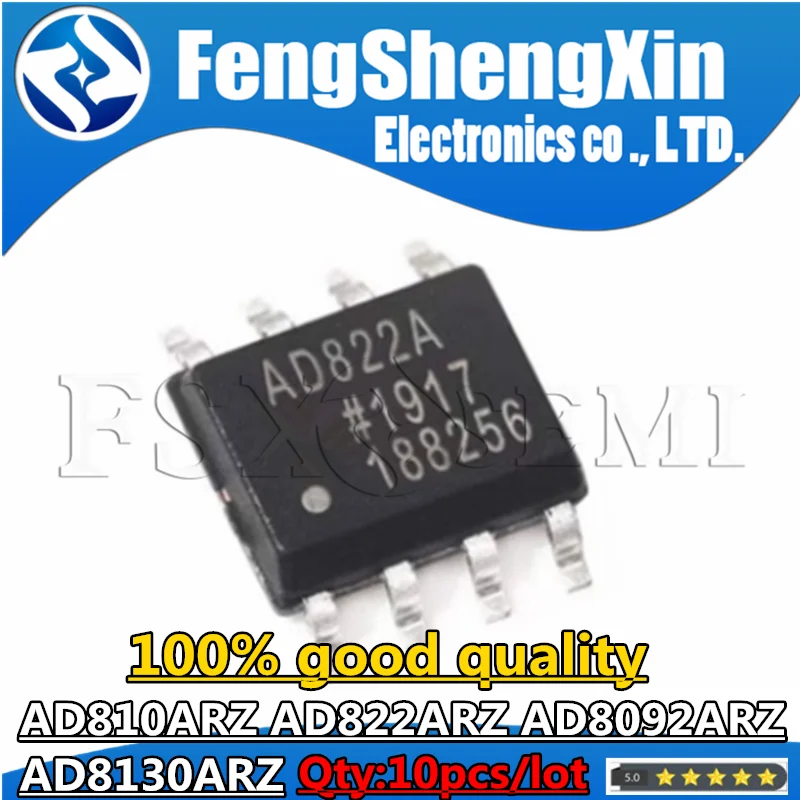 10 шт. AD810ARZ AD822ARZ AD8092ARZ AD8130ARZ AD810A AD822A 8092AR 8130A AD810AR AD822AR AD8092AR AD8130AR 822AR SOP-8