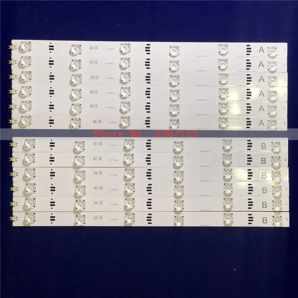 1 компл. = 12 шт. (6A + 6B) светодиодная лента для подсветки SVV490A16 6LED REV04 OK Lens_ 141203   ТИП АБ (art.: 3920cbfb3136a) - 3920cbfb3136a