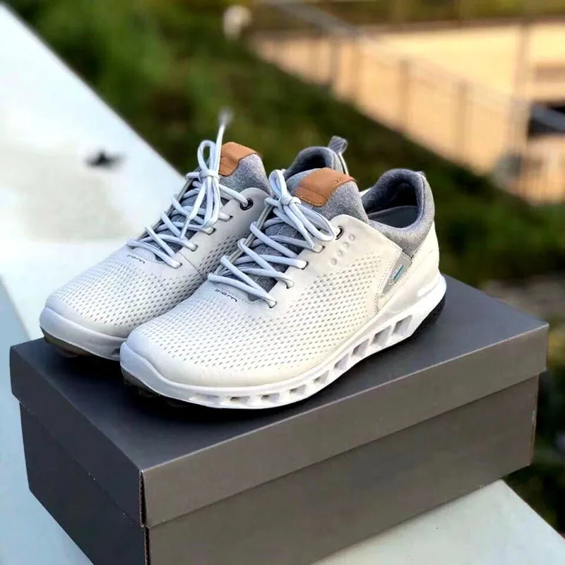 Golf Men's Shoes Leather Breathable Waterproof Non-slip Casual Outdoor Sports Shoes Men's Golf Training Shoes