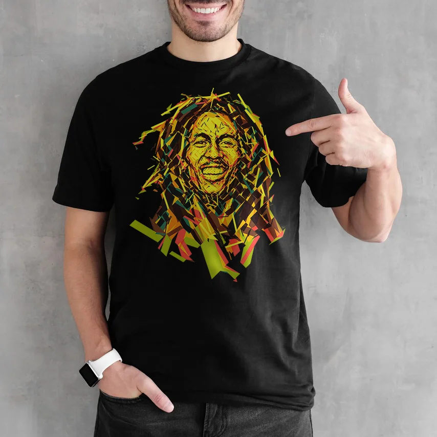 

Hot Sale Bob Marley Singer Summer Men's T-Shirt Pop Singer Short Sleeve Sweatshirt 3D Printed Casual Oversized Crew Top Shirt