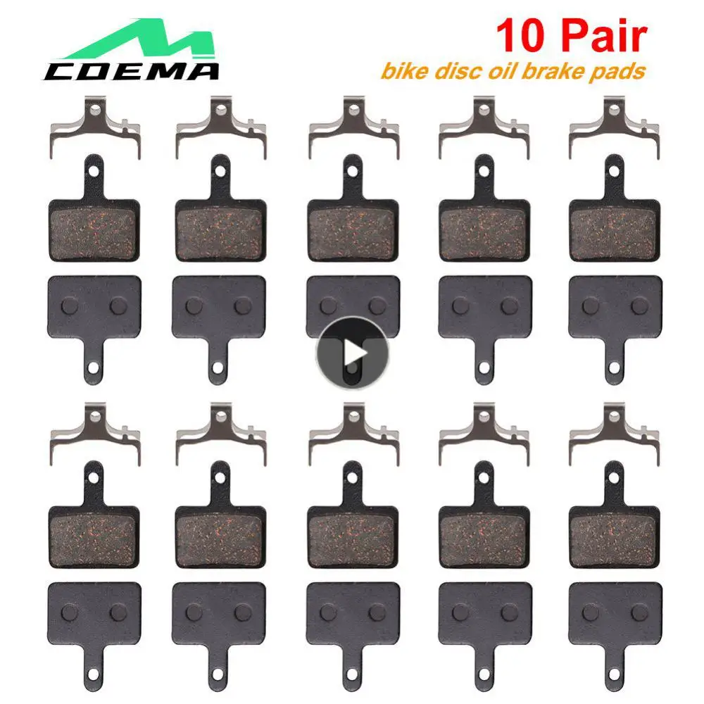 

Durable Brake Pads Easy Installation Bicycle Disc Brake Resin Copper Fiber Material Semi-metallic Pads Steel Back Plate