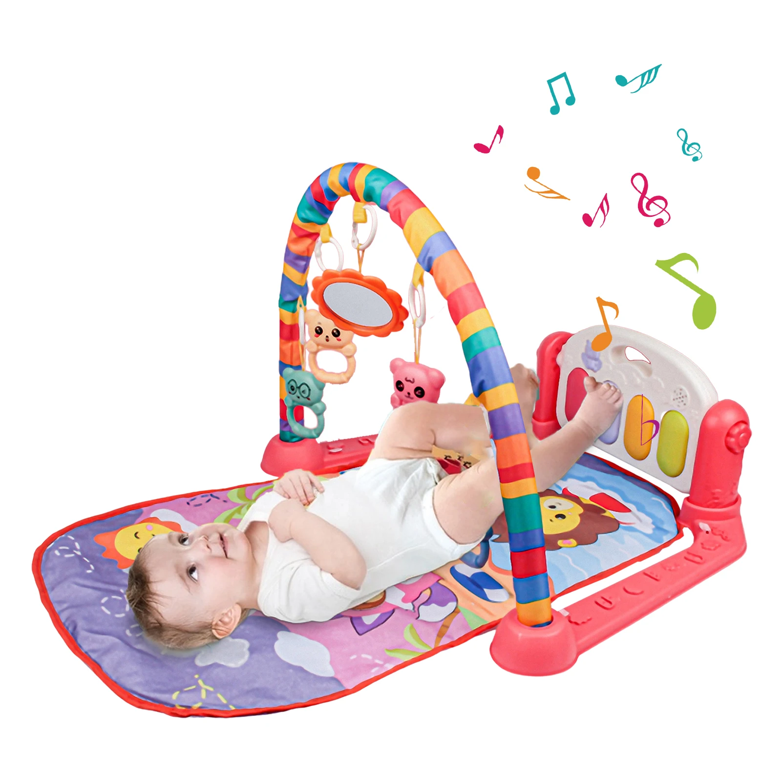

Baby Play Mat Kick And Play Thickened Musical Activity Center Tummy Time Playmat Infant Toys For Infant Boys Girls Babies