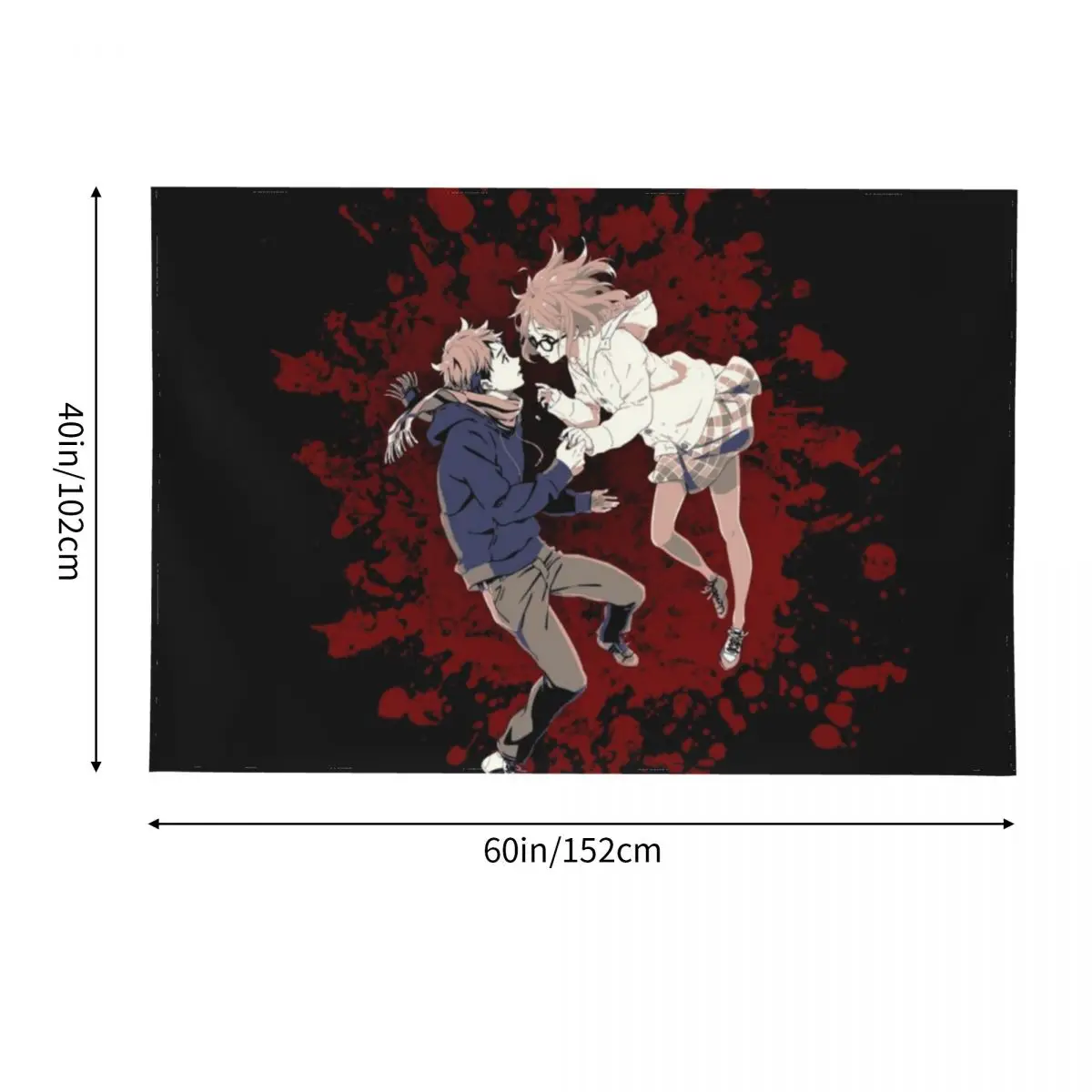 Гобелен Kyoukai no kanata декор из аниме скандинавский Декор для дома украшения