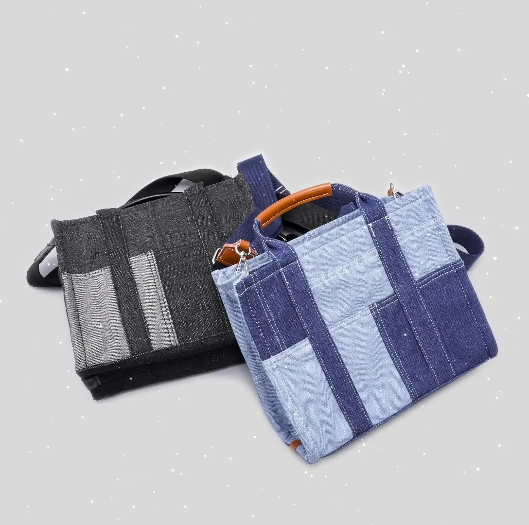 

Новинка весна-лето 2022, трендовая джинсовая сумка-мессенджер, индивидуальные модные сумки на плечо, вместительная сумка, дорожная пляжная су...