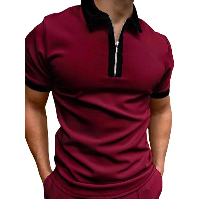 

Men Short Sleeve Polo Shirt Mens Casual Embroidery Patchwork Cotton homme Polo shirt men 2022 solid tops PLUS 3XL