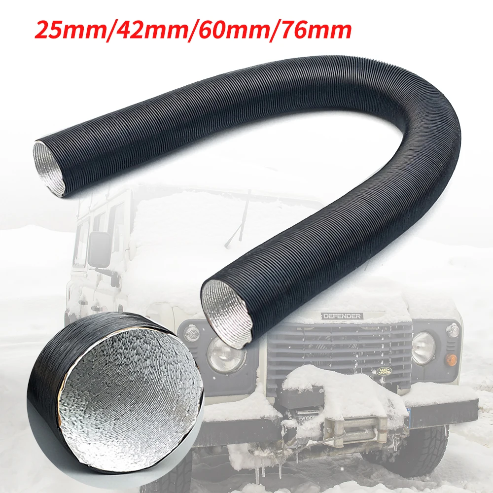 

Выдвижной воздуховод из алюминиевой фольги, прочная Автомобильная Выходная Труба теплого воздуха, сменный аксессуар, нагреватель для авто...