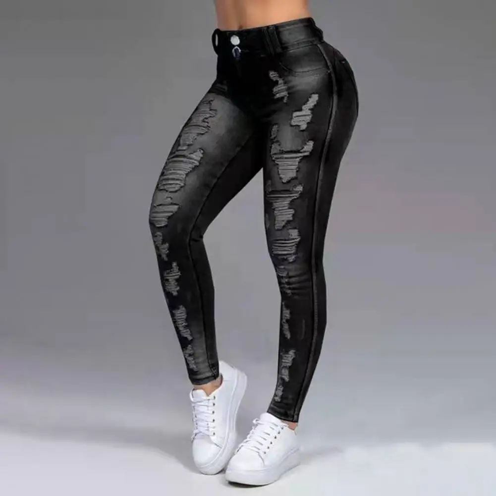 

Популярные узкие джинсы, удобные длинные Винтажные эластичные женские джинсы, женские узкие джинсы