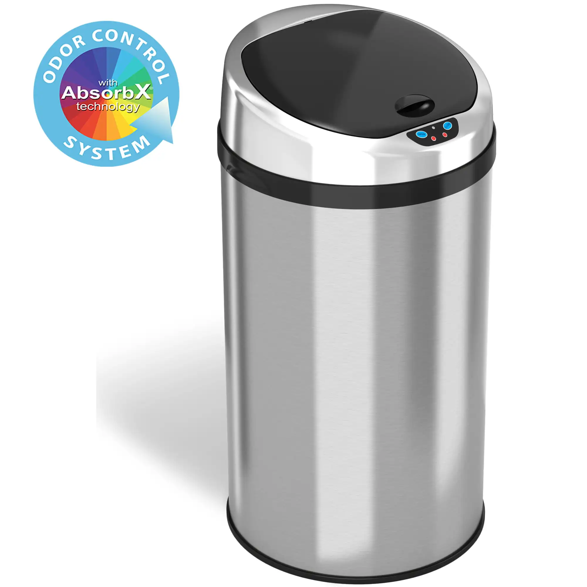 

iTouchless IT08RCB Trashcan NX Stainless Steel 8 gal. Trash Can