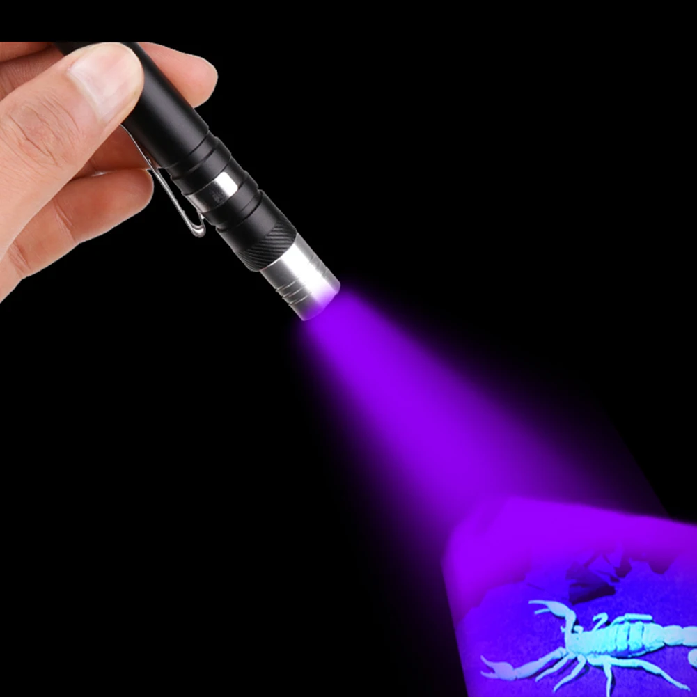 

Фонарик XPE, мини-ручка, многофункциональная, 395 нм, ультрафиолетовая, белая, фиолетовая