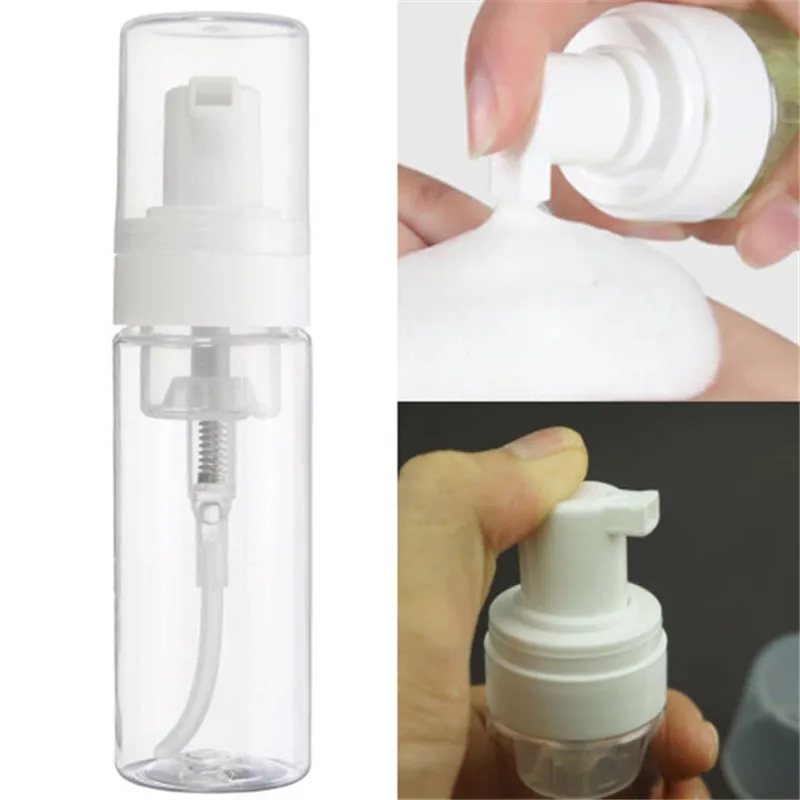 

50Ml Clear Foaming Bottle Froth Pump Soap Mousses Liquid Dispenser Foam Bottles With Cap Plastic Shampoo Lotion Bottling