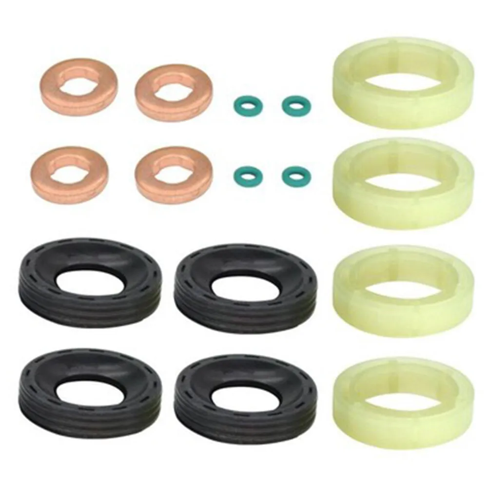 

16*Car Diesel Injector Seal Washer O-ring Protector Kit FOR FORD FOCUS MKII FUSION JU 2002-2012 1.6 TDCI