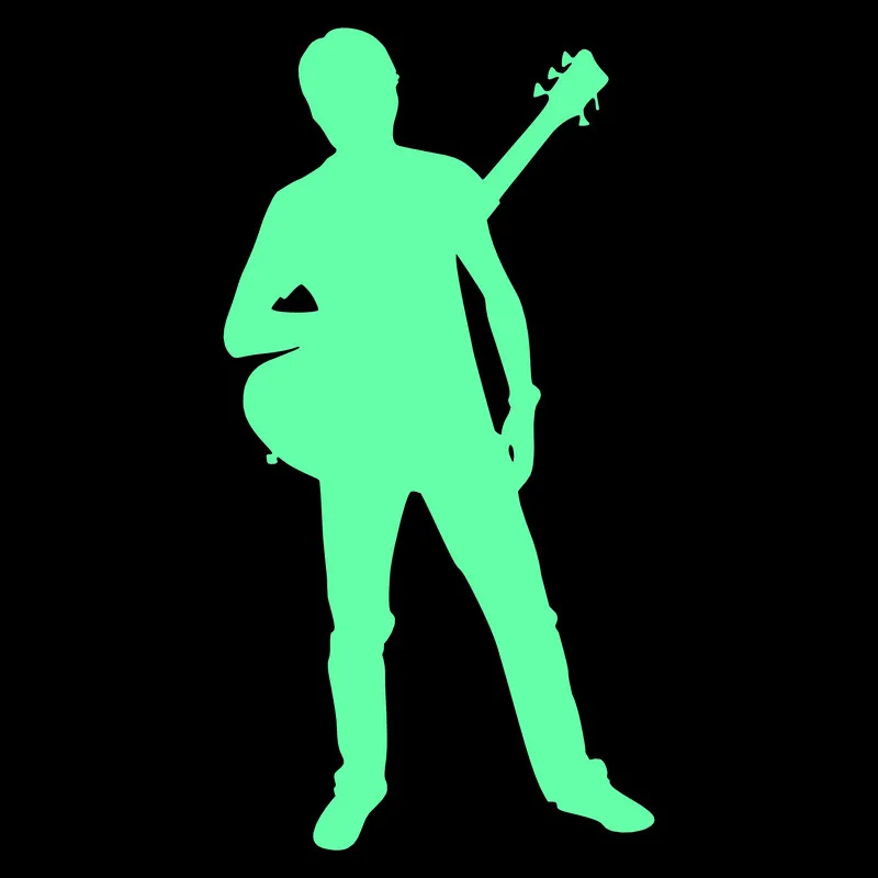 Светящиеся наклейки для мальчиков и гитар детская спальня настенный выключатель