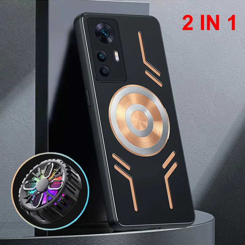 Чехол для Redmi K50 Ultra 5G K50Ultra медная алюминиевая задняя крышка с рассеиванием тепла