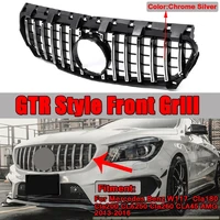 rmauto amg gt style car front grille grill racing grills chrome silver for mercedes benz w117 cla200 cla250 cla45 2013 2016